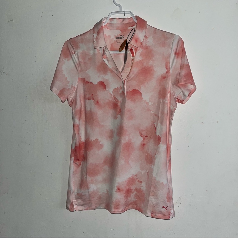 Puma Women's Pink Button Down Shirt